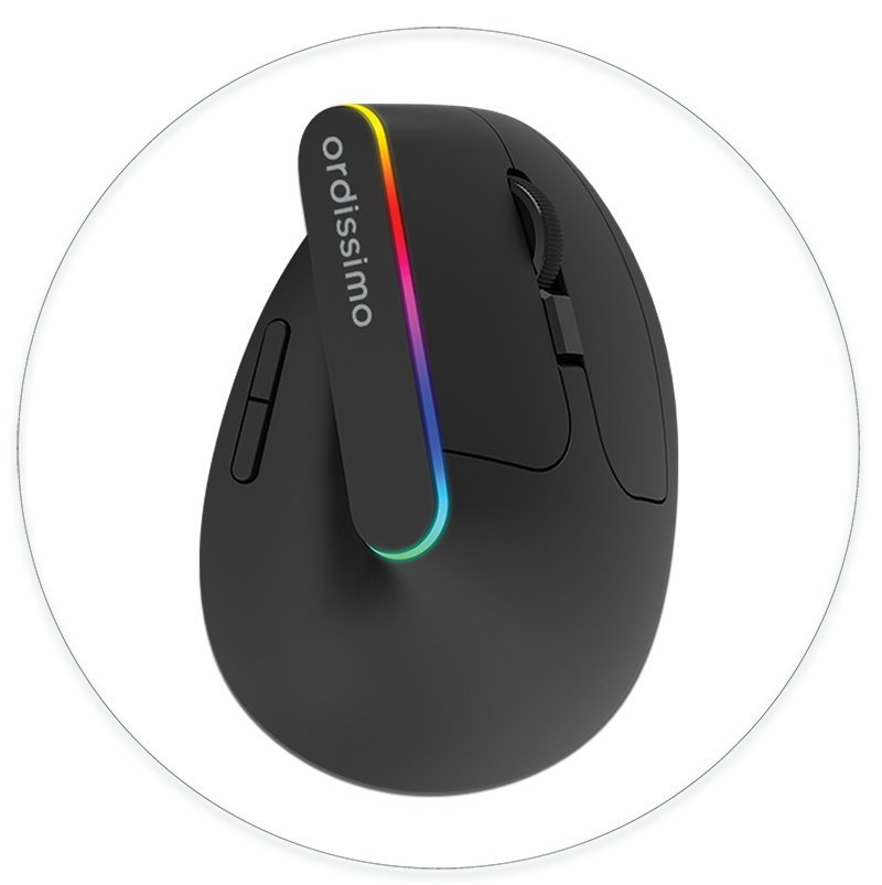 souris ergonomique verticale de bureau ordissimo